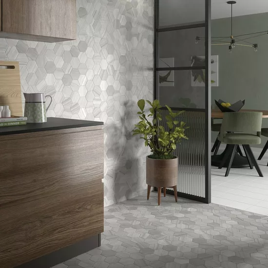 Carrelage Lithos Grey 11,6x10,1 cm - vue d’ambiance 2