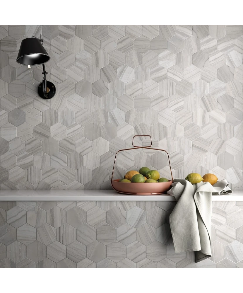 Carrelage Lithos Grey 11,6x10,1 cm - vue d’ambiance 3