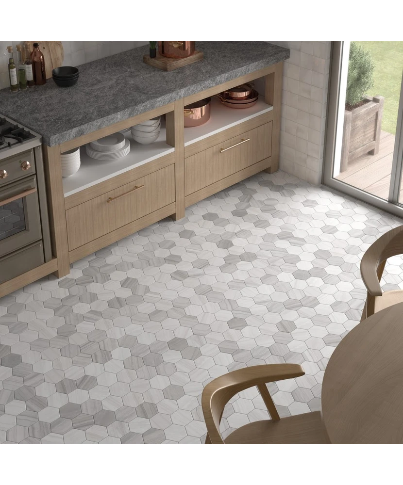 Carrelage Lithos Grey 11,6x10,1 cm - vue d’ambiance 6