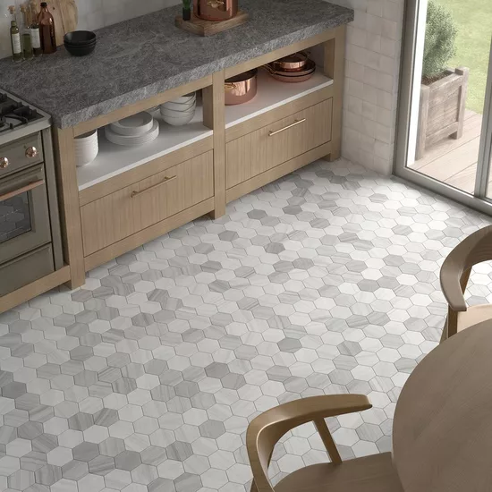 Carrelage Lithos Grey 11,6x10,1 cm - vue d’ambiance 6