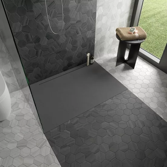 Carrelage Lithos Grey 11,6x10,1 cm - vue d’ambiance 7