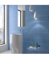 Carrelage Costa Nova Banyan Blue Mat 5x20 cm - vue d’ambiance 2