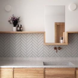 Costa Nova Grey Matt 5x20 cm - carrelage NAIS - image 3