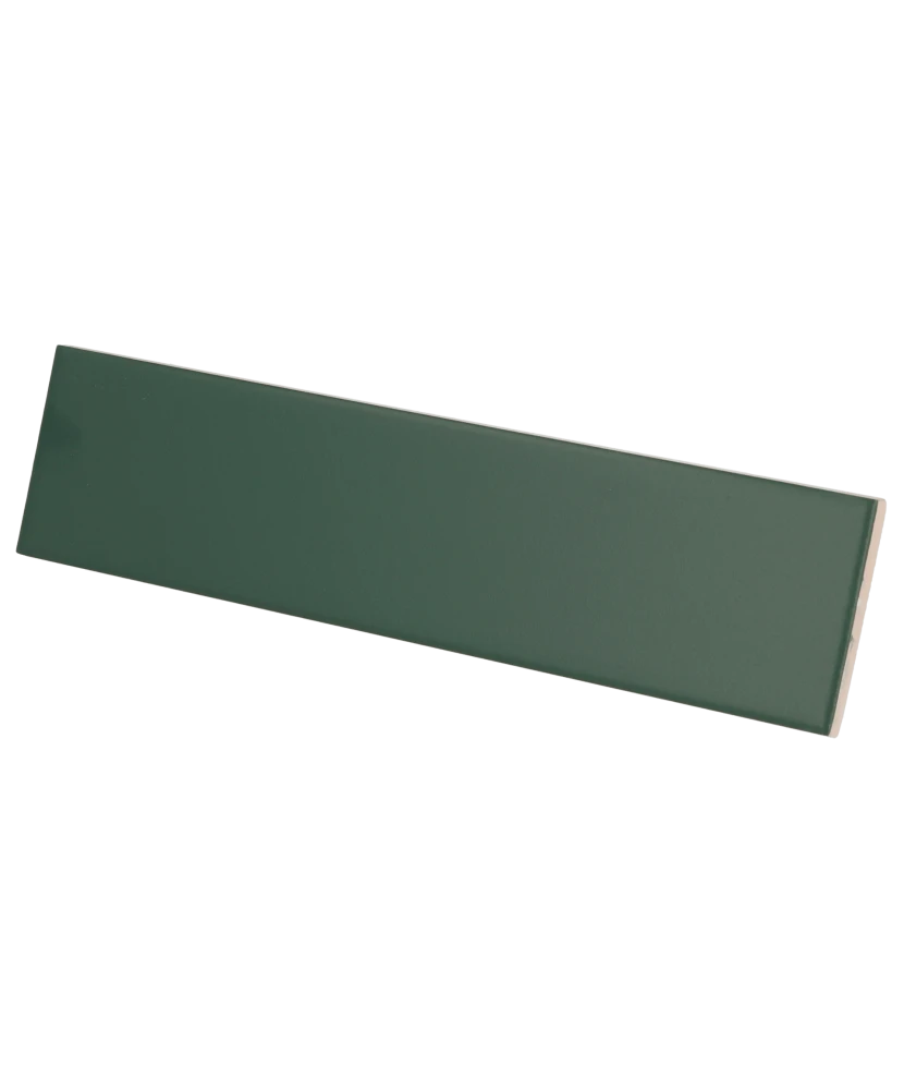 Carrelage Costa Nova Laurel Green Mat 5x20 cm - vue latérale du carreau