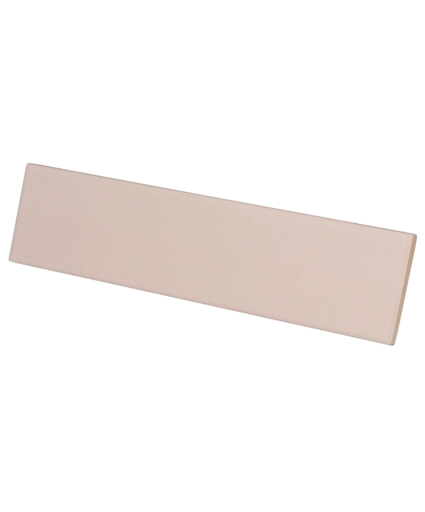 Carrelage Costa Nova Pink Stony Mat 5x20 cm - vue latérale du carreau