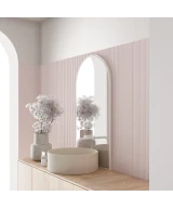 Carrelage Costa Nova Pink Stony Mat 5x20 cm - vue d’ambiance 2