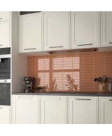 Carrelage Costa Nova Terra 5x20 cm - posé en cuisine