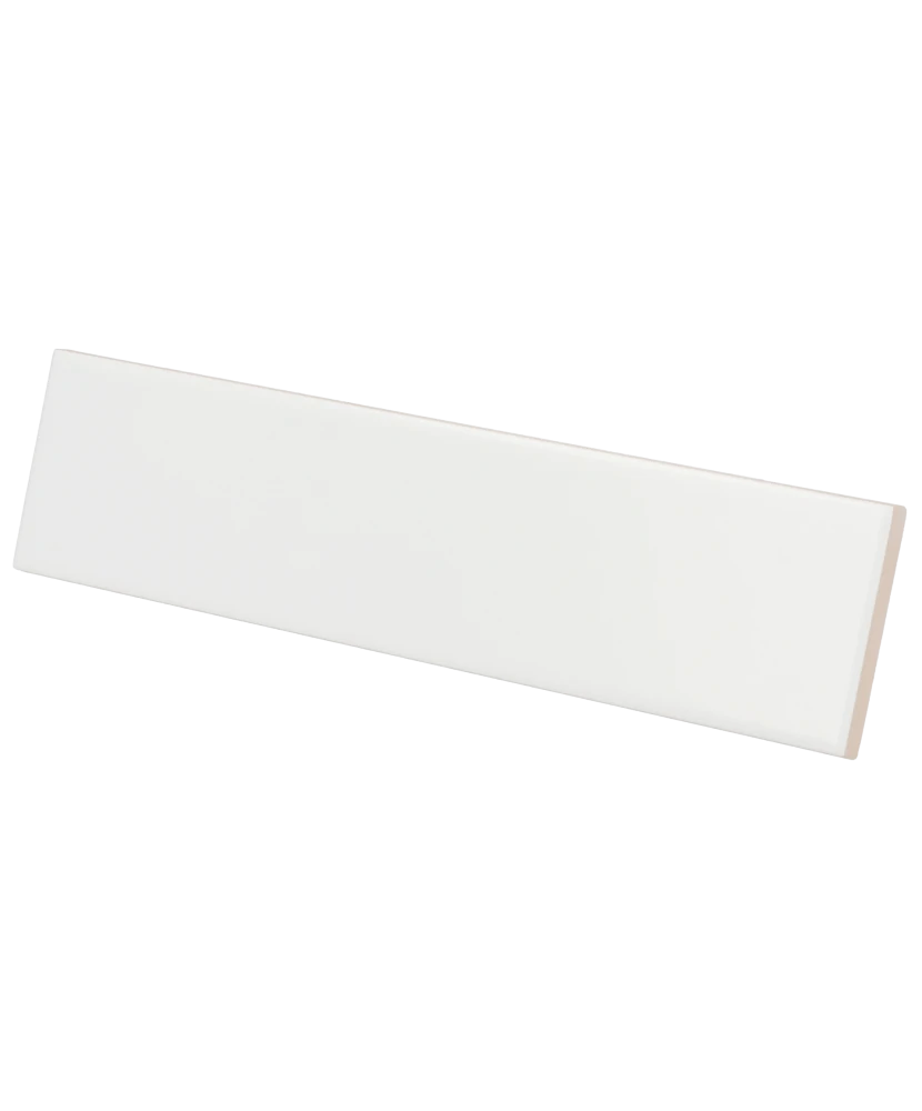 Carrelage Costa Nova White Mat 5x20 cm - vue latérale du carreau