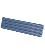 Carrelage Onda Banyan Blue 5x20 cm - vue latérale du carreau