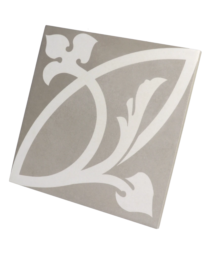 Carrelage Caprice Liberty Taupe 20x20 cm - vue latérale du carreau