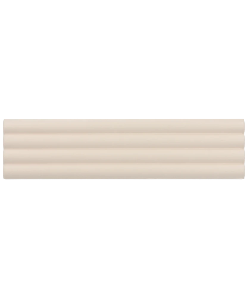 Carrelage Onda Beige Pale Mat 5x20 cm - détail du carreau