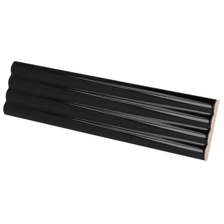 Onda Black 5x20 cm - carrelage NAIS