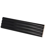 Carrelage Onda Black 5x20 cm - vue latérale du carreau
