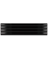 Carrelage Onda Black 5x20 cm - détail du carreau