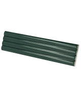 Carrelage Onda Laurel Green 5x20 cm - vue latérale du carreau
