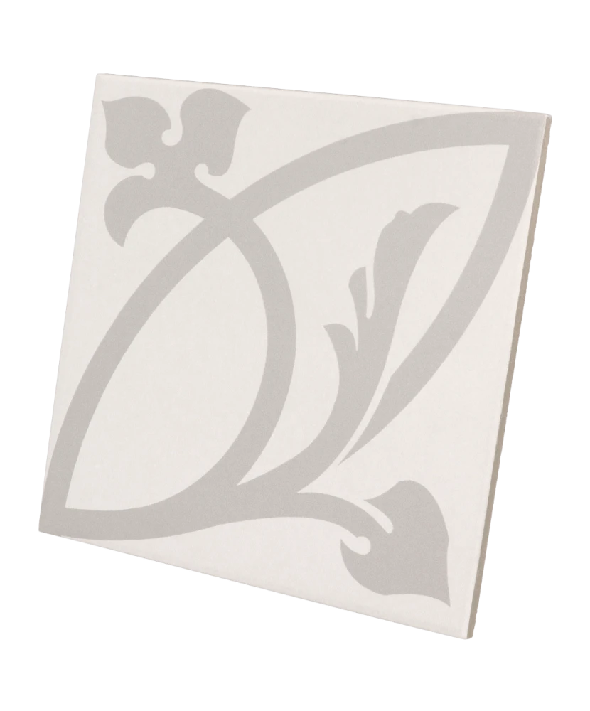 Carrelage Caprice Liberty White 20x20 cm - vue latérale du carreau