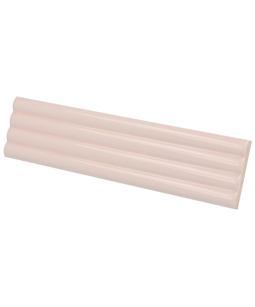 Carrelage Onda Pink Stony 5x20 cm - vue latérale du carreau