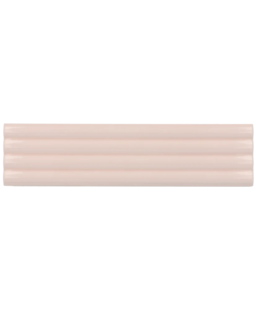 Carrelage Onda Pink Stony 5x20 cm - détail du carreau