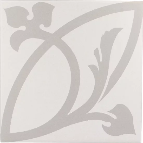 Carrelage Caprice Liberty White 20x20 cm - vue de face du carreau