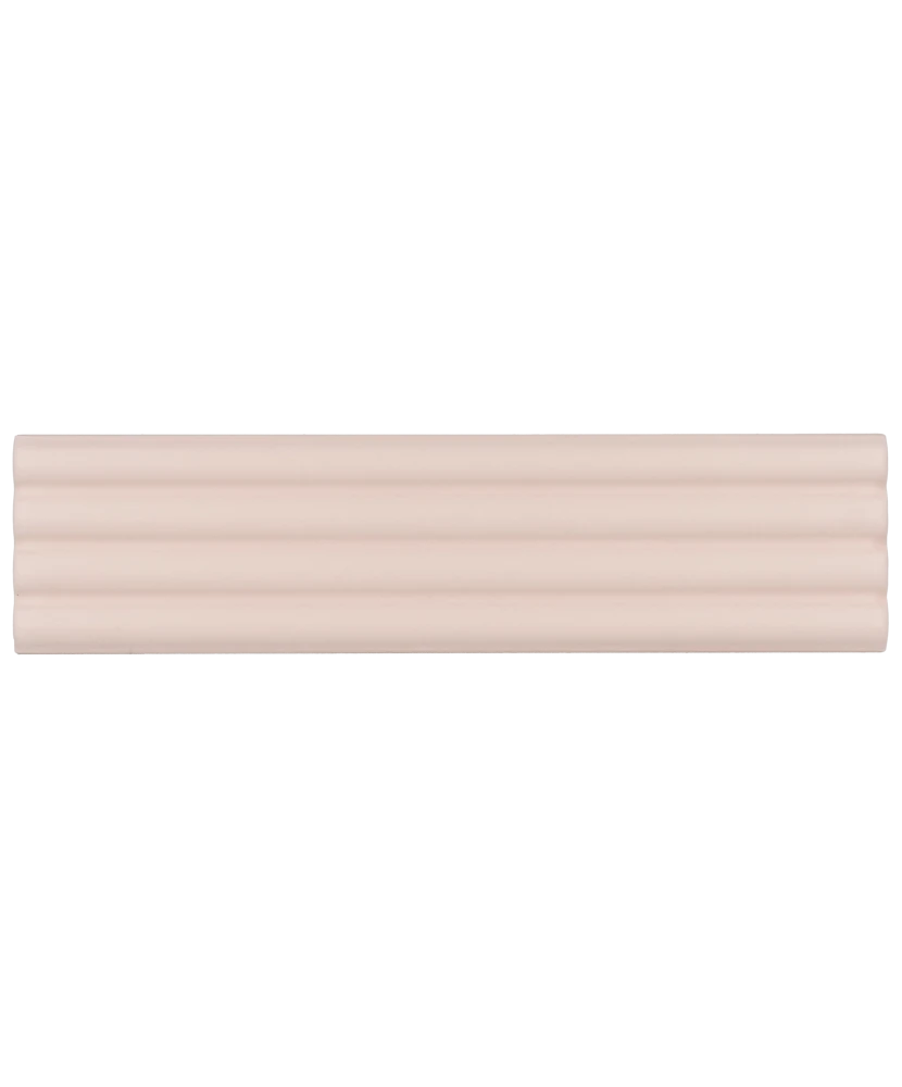 Carrelage Onda Pink Stony Mat 5x20 cm - détail du carreau