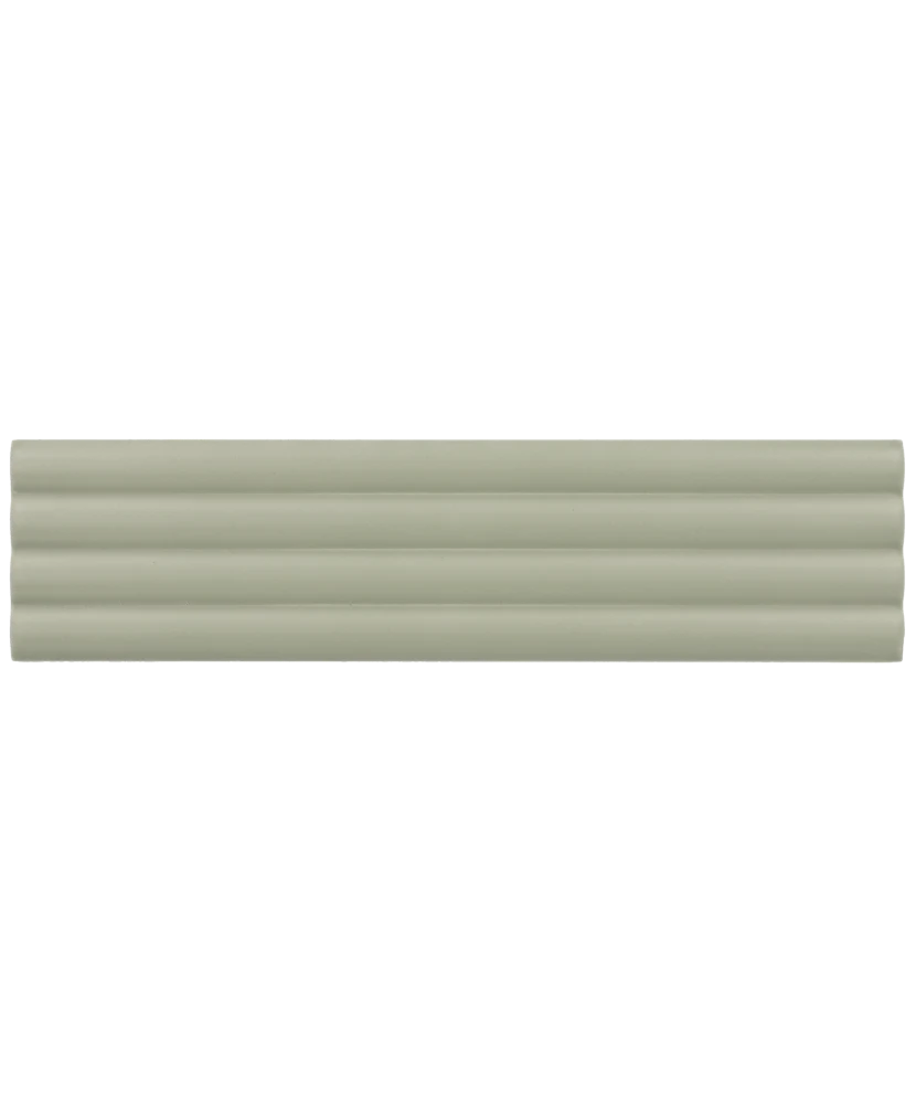 Carrelage Onda Tansy Green Mat 5x20 cm - détail du carreau 2