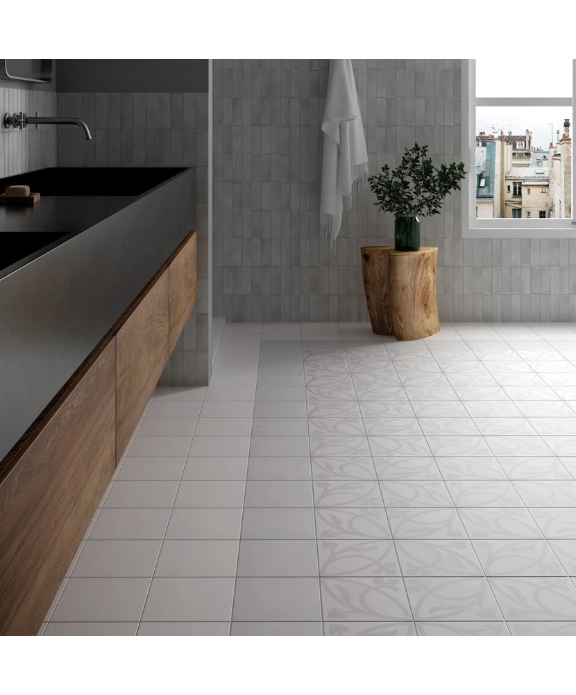 Carrelage Caprice Liberty White 20x20 cm - posé en terrasse