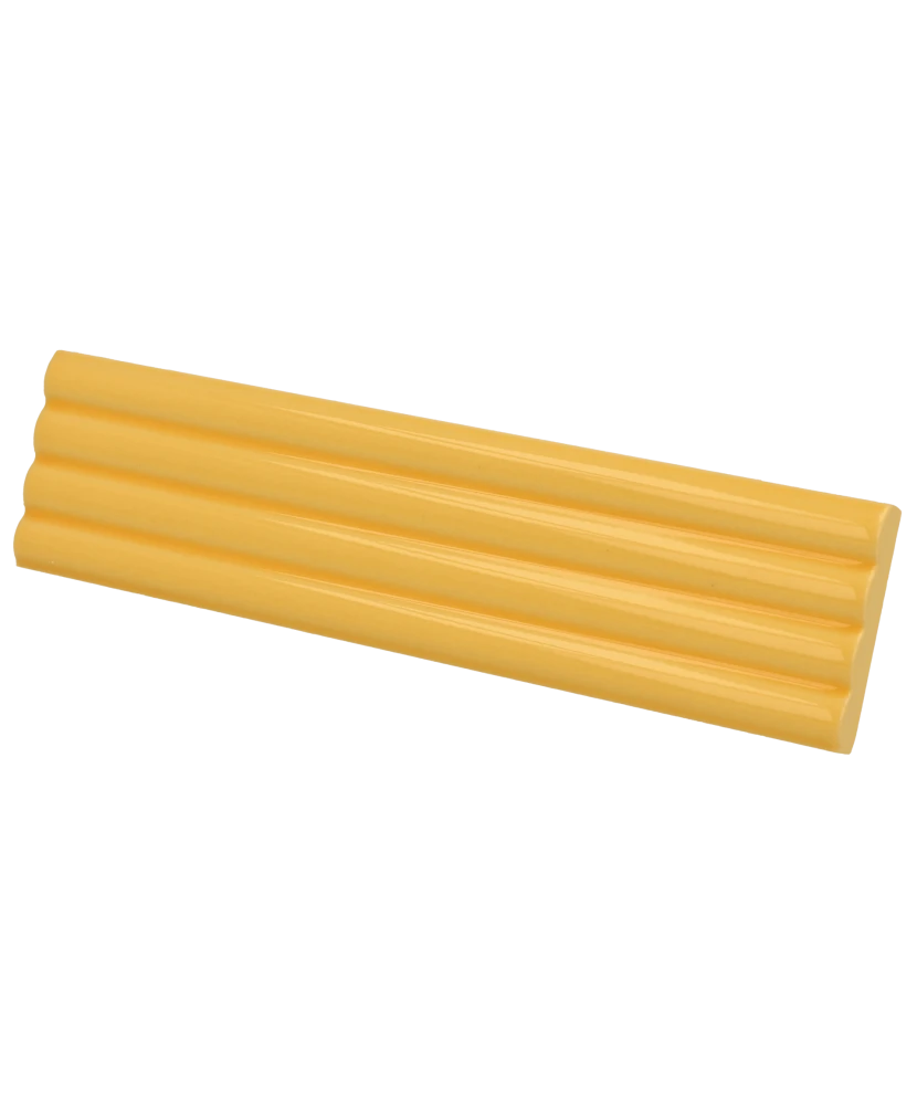Carrelage Onda Yellow 5x20 cm - détail du carreau