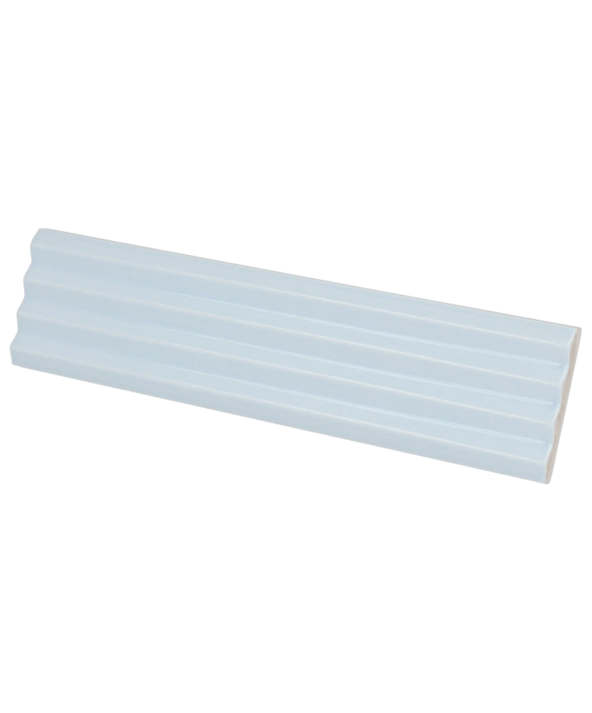 Carrelage Praia Baby Blue 5x20 cm - vue latérale du carreau