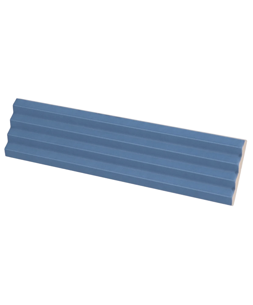 Carrelage Praia Banyan Blue Mat 5x20 cm - détail du carreau