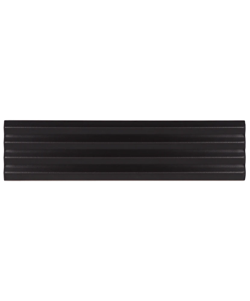 Carrelage Praia Black Mat 5x20 cm - détail du carreau