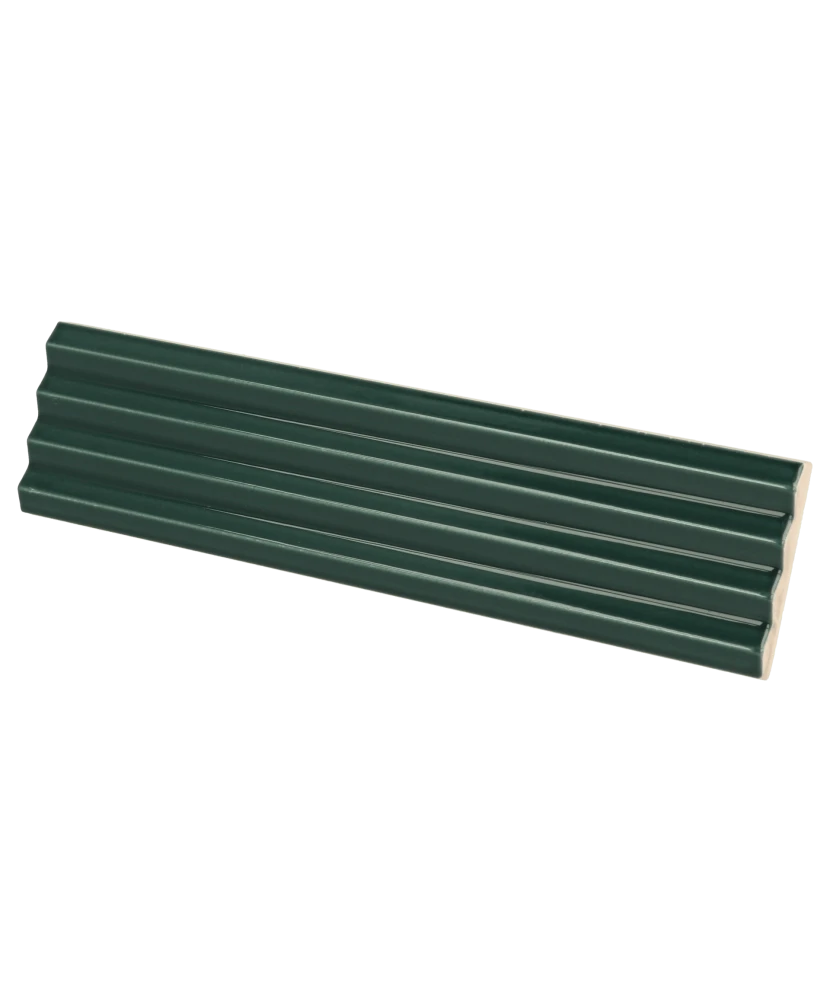 Carrelage Praia Laurel Green 5x20 cm - vue latérale du carreau