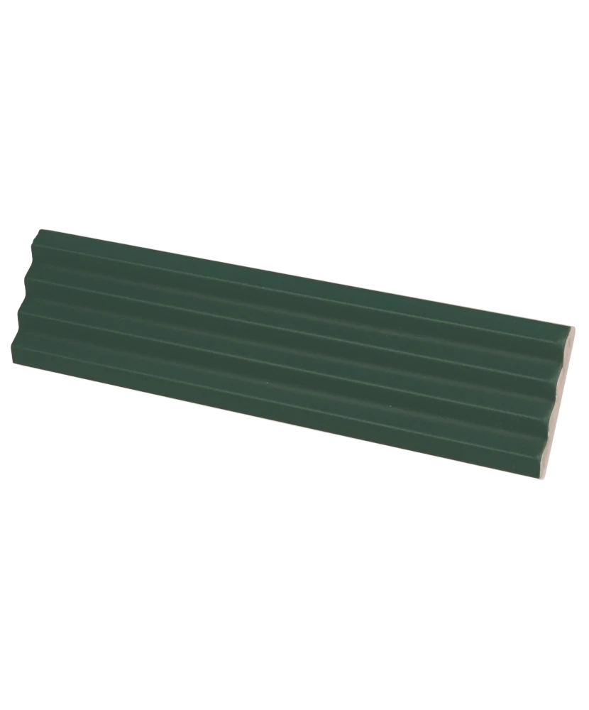 Carrelage Praia Laurel Green Mat 5x20 cm - vue latérale du carreau