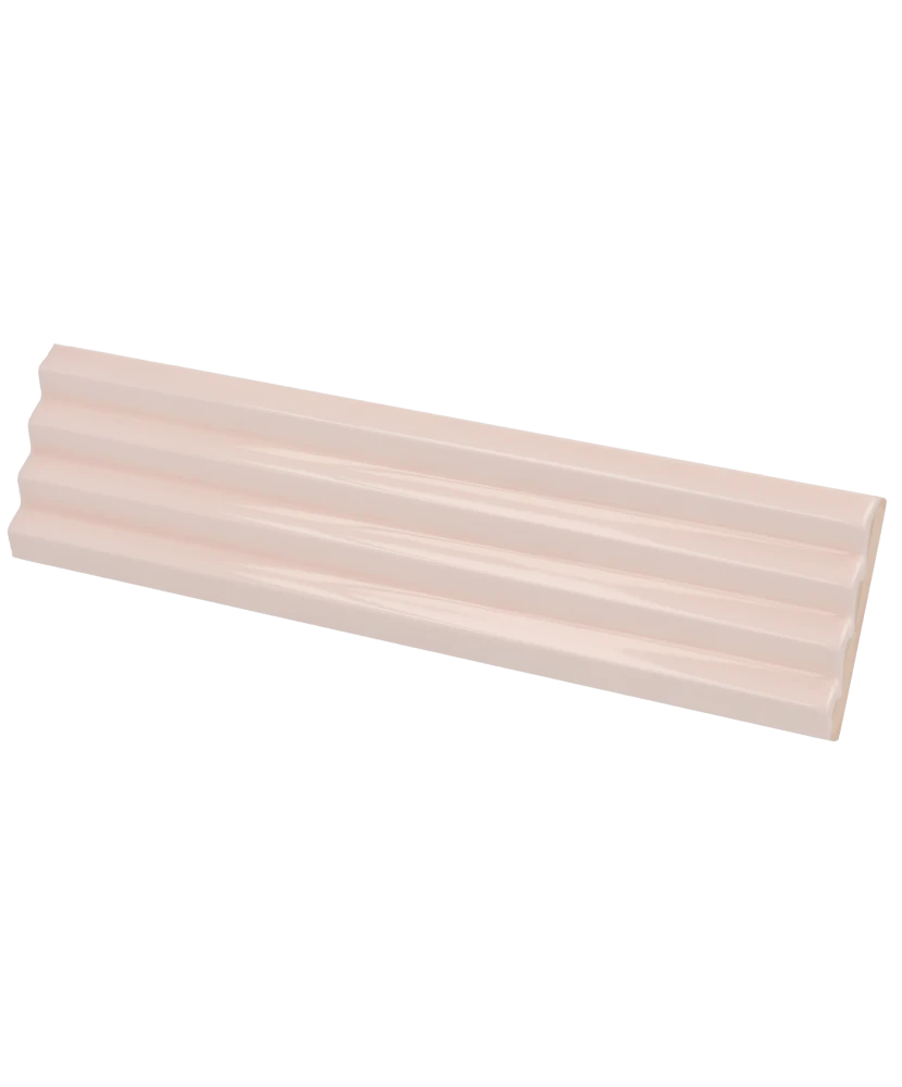 Carrelage Praia Pink Stony 5x20 cm - vue latérale du carreau