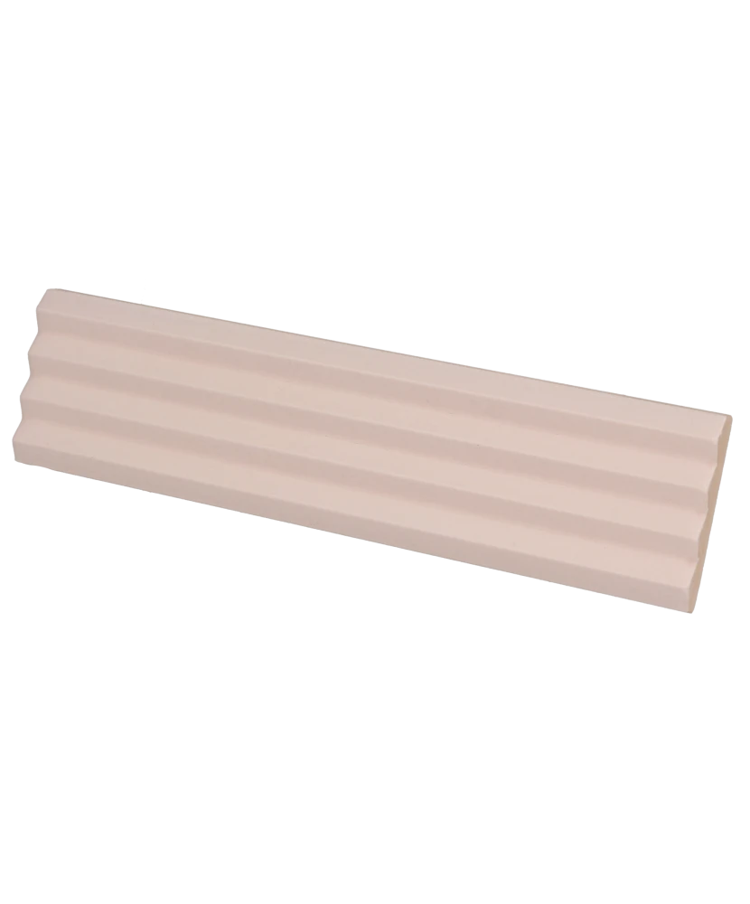 Carrelage Praia Pink Stony Mat 5x20 cm - vue latérale du carreau