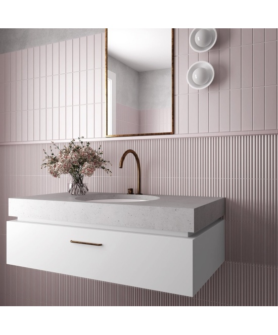 Praia Pink Stony Matt 5x20 cm - carrelage NAIS - image 3