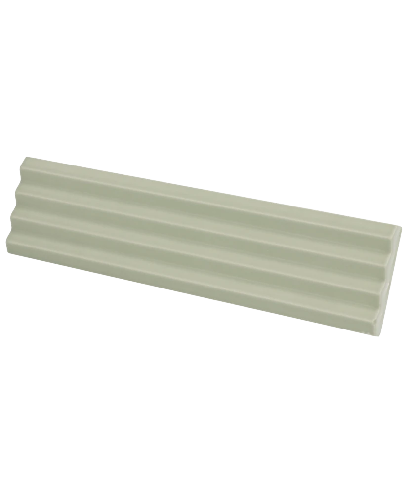 Carrelage Praia Tansy Green Mat 5x20 cm - détail du carreau