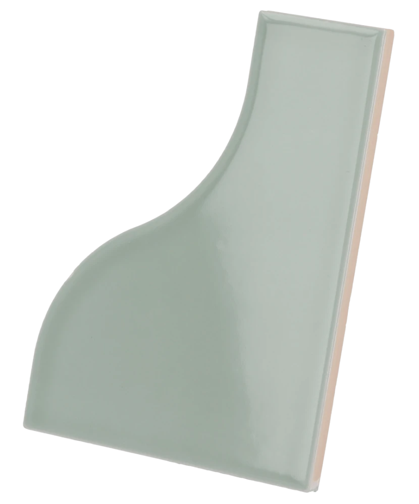 Carrelage Curve Aquarium 8,3x12 cm - vue latérale du carreau