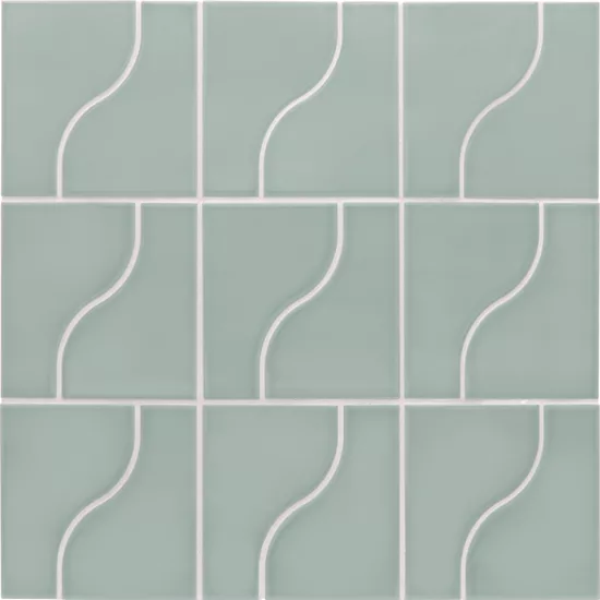 Carrelage Curve Aquarium 8,3x12 cm - panneau de carreaux