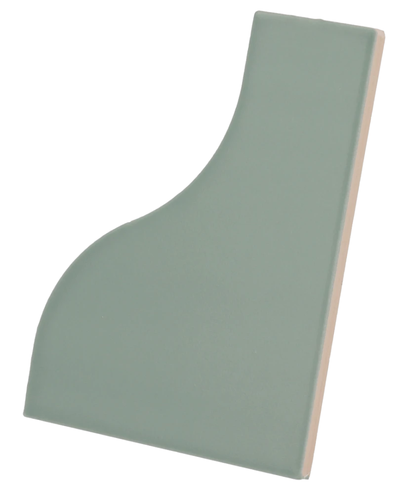 Carrelage Curve Aquarium Mat 8,3x12 cm - vue latérale du carreau