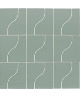 Carrelage Curve Aquarium Mat 8,3x12 cm - panneau de carreaux