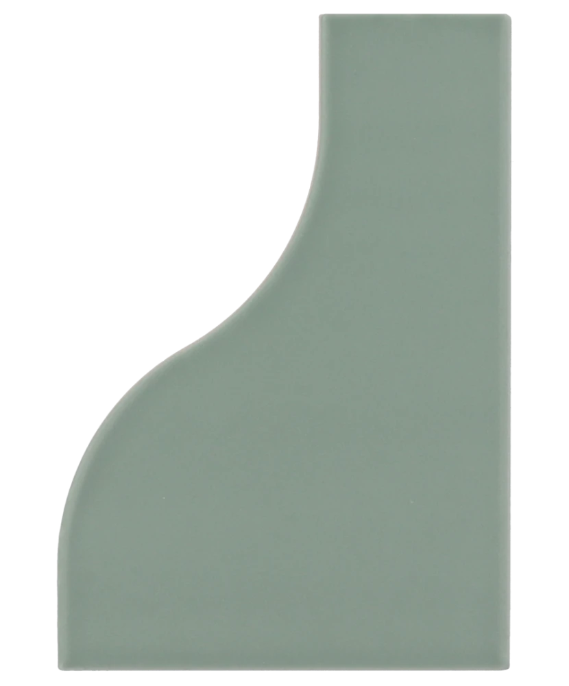 Carrelage Curve Aquarium Mat 8,3x12 cm - vue de face du carreau
