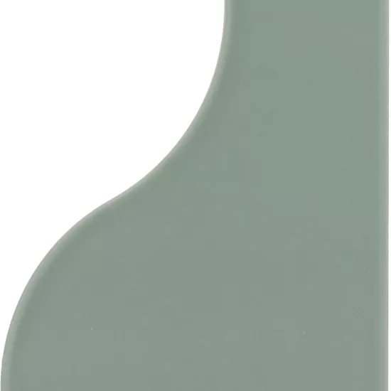 Carrelage Curve Aquarium Mat 8,3x12 cm - vue de face du carreau