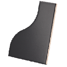 Curve Black Matt 8.3x12 cm - carrelage NAIS