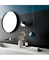Carrelage Curve Black Mat 8,3x12 cm - posé en salle de bain