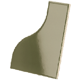 Curve Garden Green 8.3x12 cm - carrelage NAIS