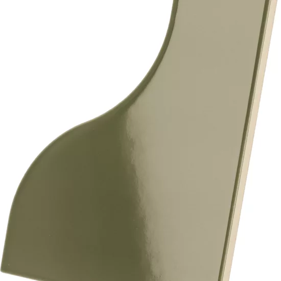 Carrelage Curve Garden Green 8,3x12 cm - vue latérale du carreau