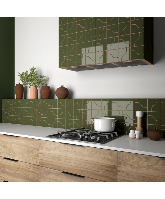 Curve Garden Green 8.3x12 cm - carrelage NAIS - image 4