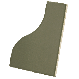 Curve Garden Green Matt 8.3x12 cm - carrelage NAIS