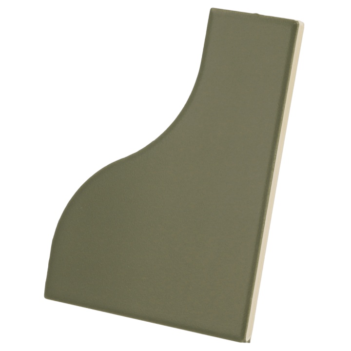 Curve Garden Green Matt 8.3x12 cm - carrelage NAIS