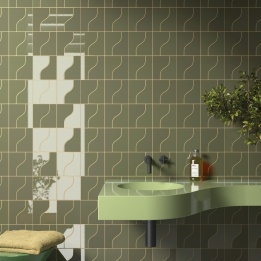Curve Garden Green Matt 8.3x12 cm - carrelage NAIS - image 4
